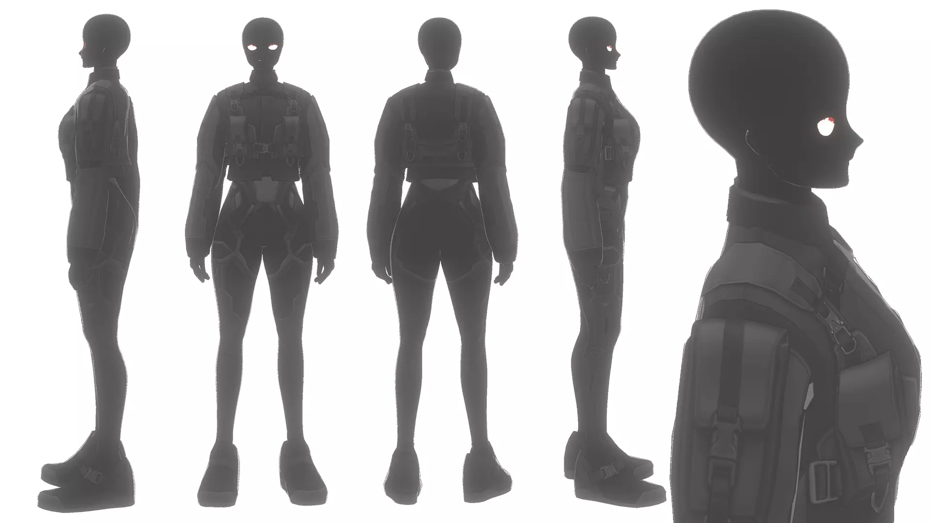 Stylized Alien Low-poly 3D model