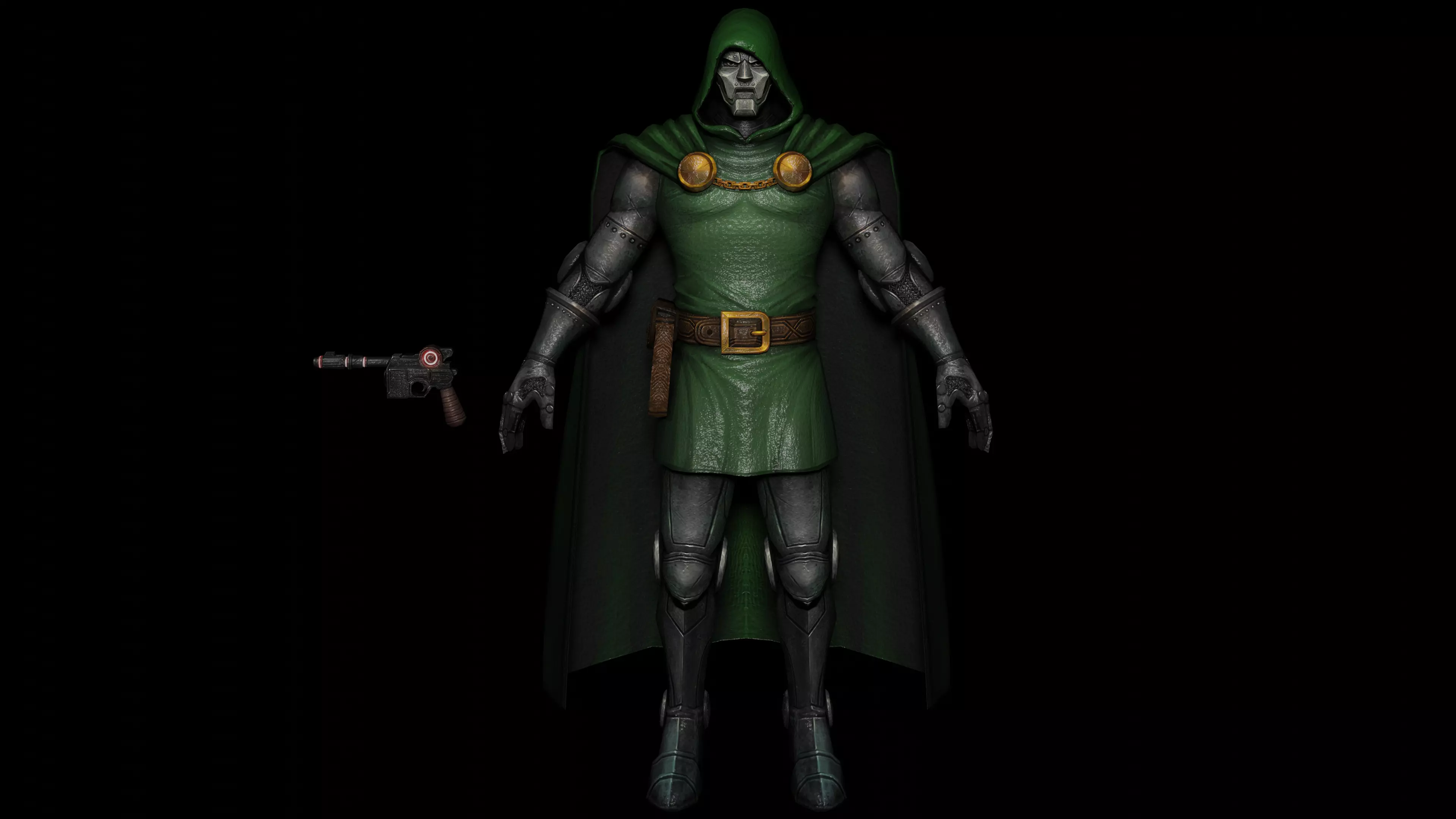 Doctor Doom 3D Model Low-poly 3D model