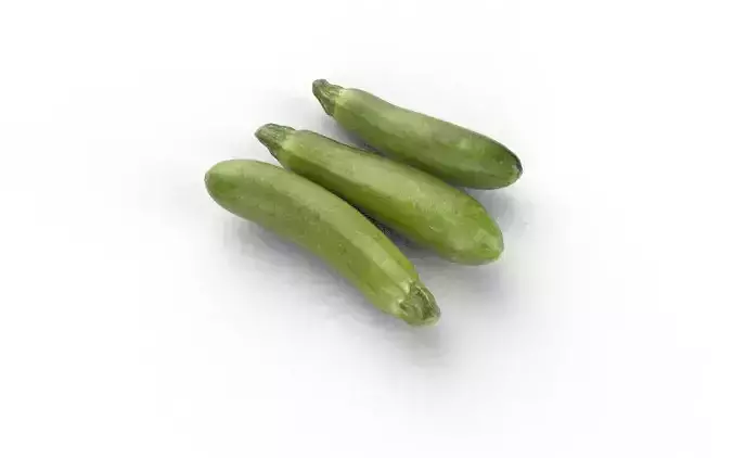 Zucchini Set M03 Low-poly 3D model 5