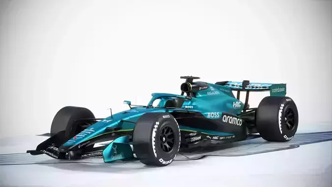 F1 Aston Martin AMR26 2026 3D model 4