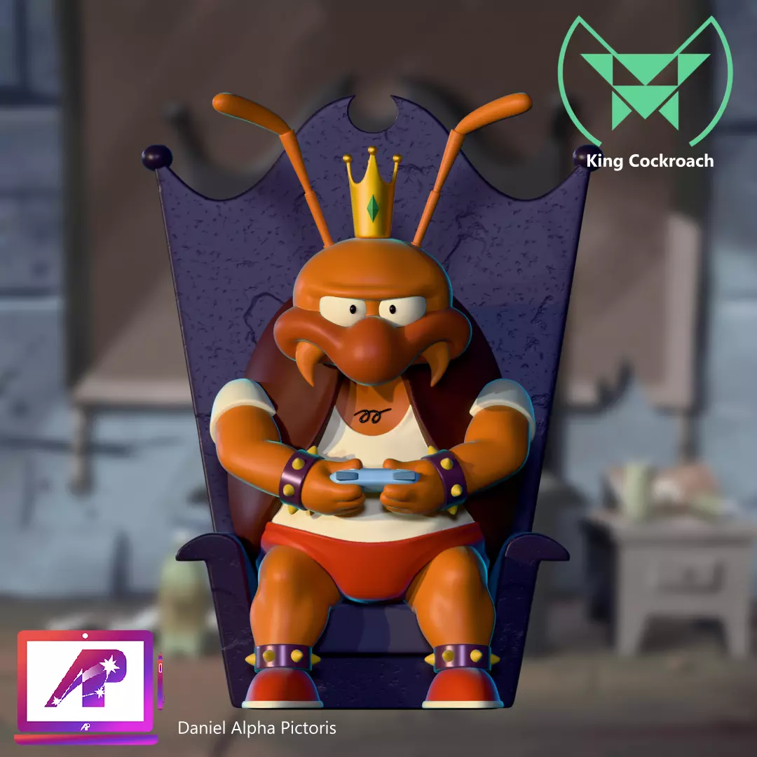 King Cockroach Free 3D print model