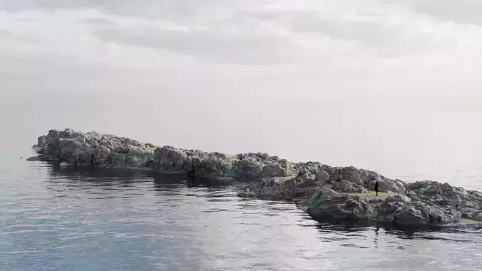 Coastline Rocks Island