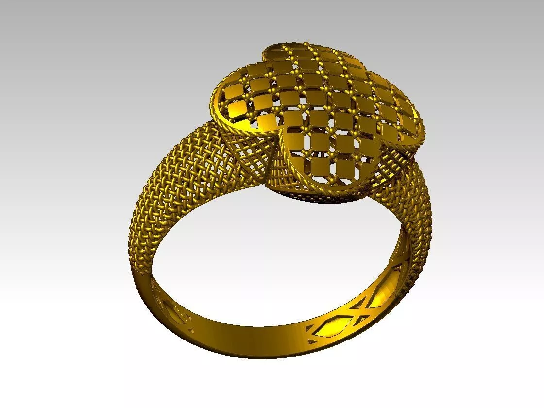 light weight ring STL file ready for print 3D print model 3D print model