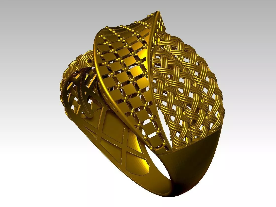 light weight ring STL file ready for print 3D print model 3D print model