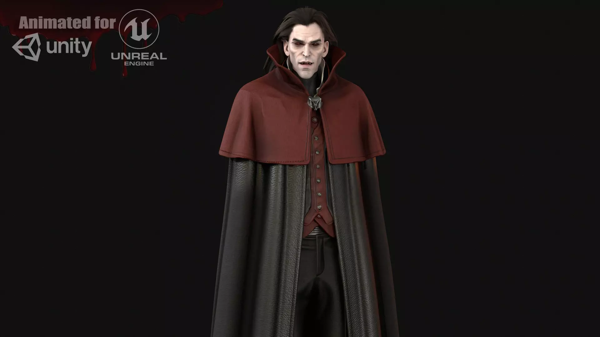 Dracula Low-poly 3D model