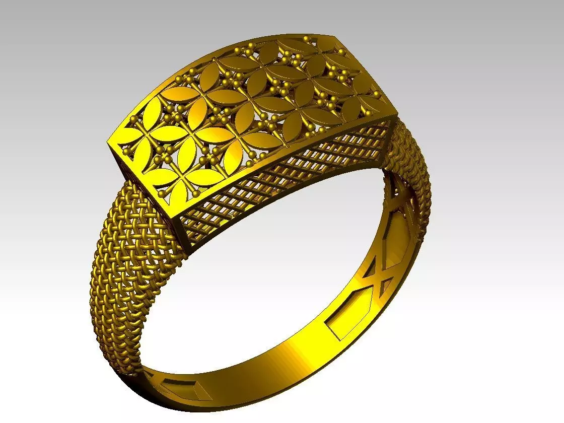 light weight ring STL file ready for print 3D print model 3D print model