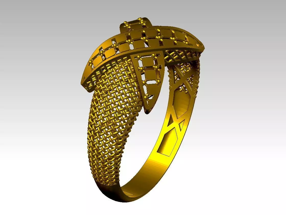 light weight ring STL file ready for print 3D print model 3D print model