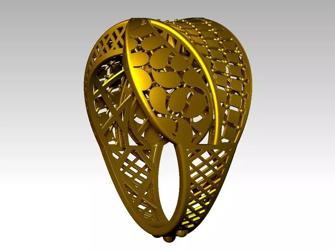 light weight ring STL file ready for print 3D print model 3D print model
