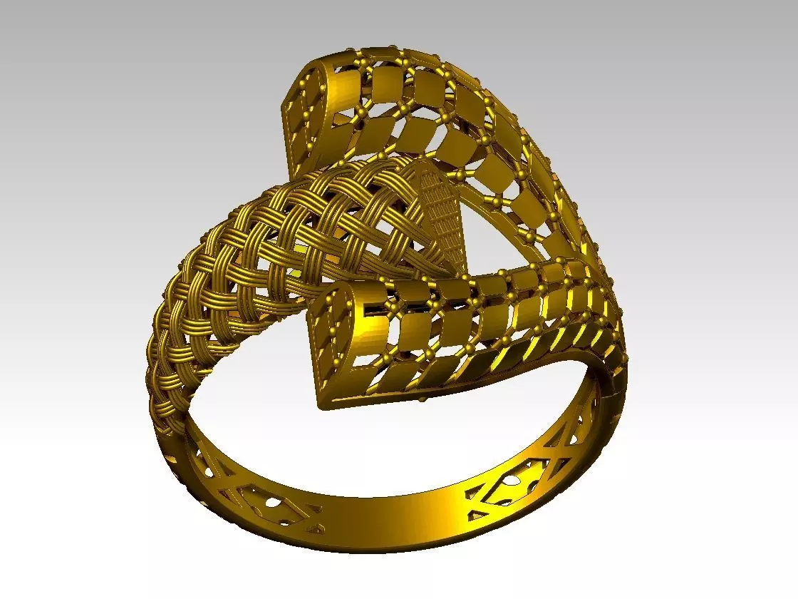 light weight ring STL file ready for print 3D print model 3D print model
