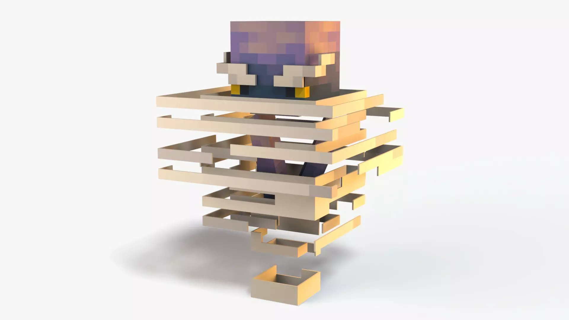 Minecraft Breeze Low-poly 3D model