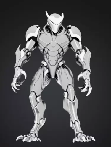 Sentinel Superior Sci-Fi Robot 3D Model Game Ready Mech PBR Low-poly 3D model
