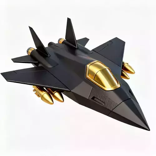 Stealth Shadow Interceptor 3D Model