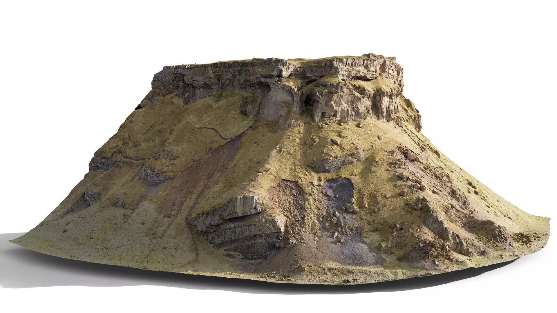 Cliff Mountain Side C Low-poly 3D model