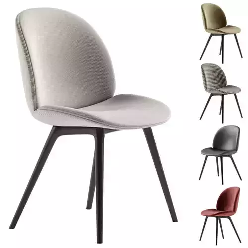 Beetle Dining Chair 3D model