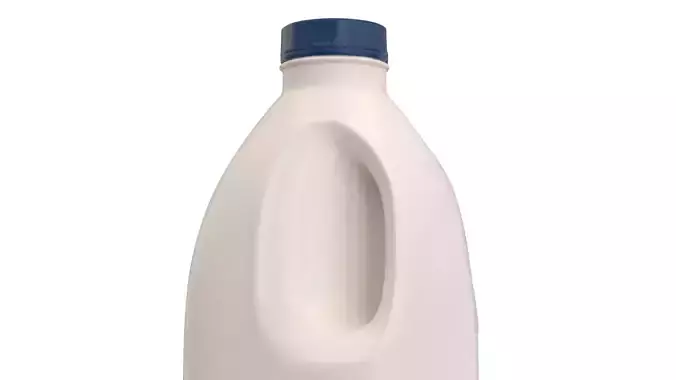 Milk Bottle 3D Model Low-poly 3D model 2
