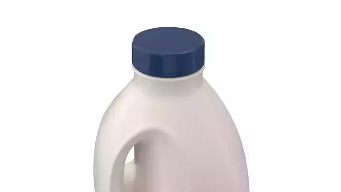 Milk Bottle 3D Model Low-poly 3D model 4