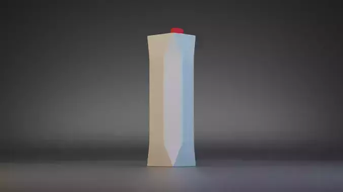 Tetra Pak 1L - Milk Juice Carton Packaging - Ready 3D Model 3D model 4