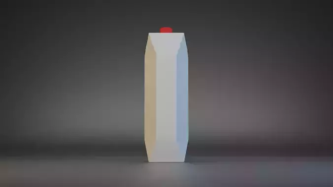 Tetra Pak 1L - Milk Juice Carton Packaging - Ready 3D Model 3D model 5