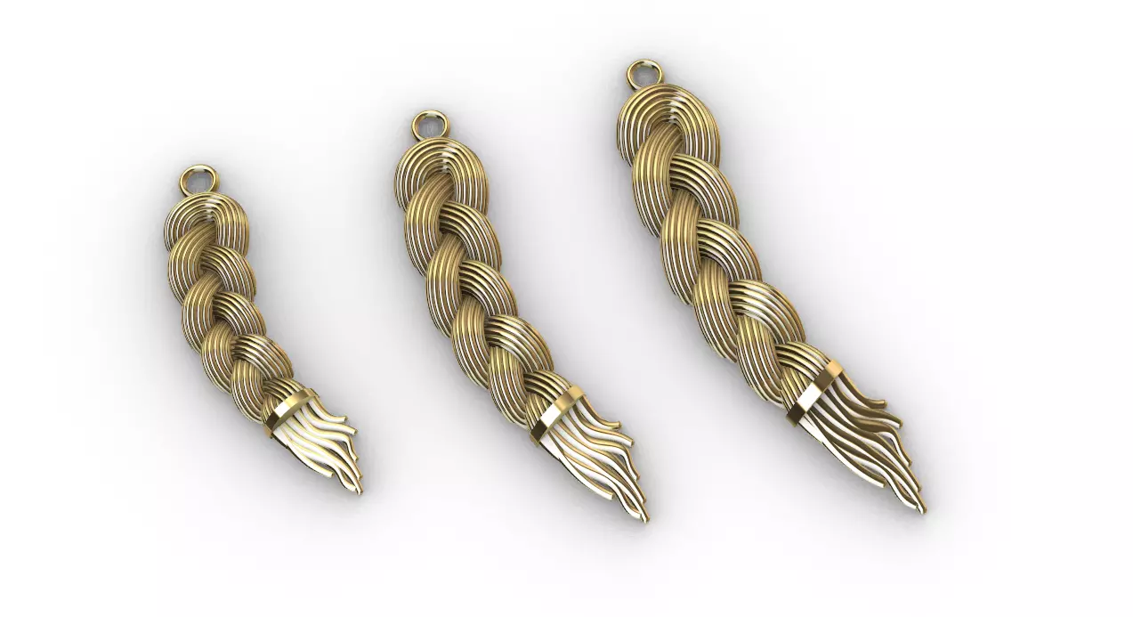 Hair Pendant 3D print model