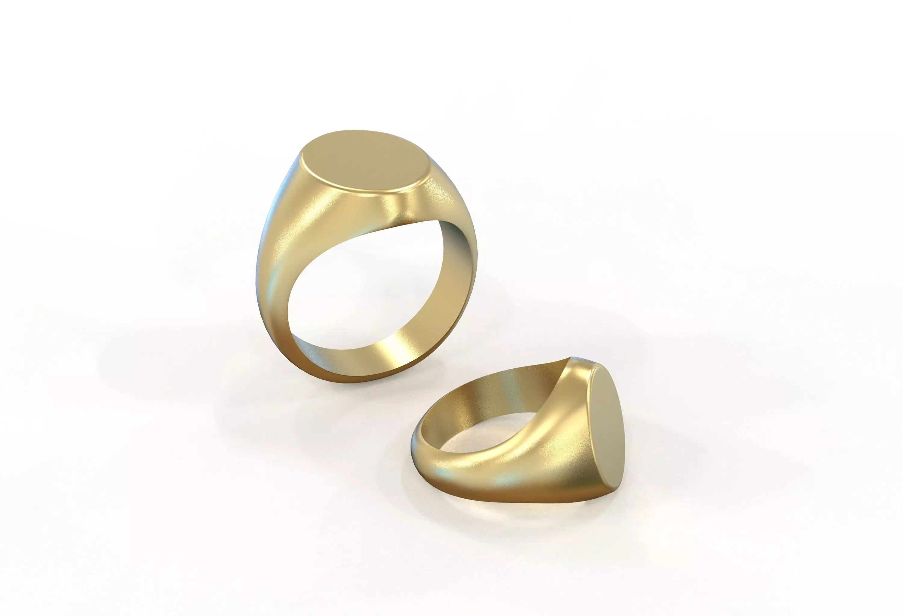 Signet ring 3D print model