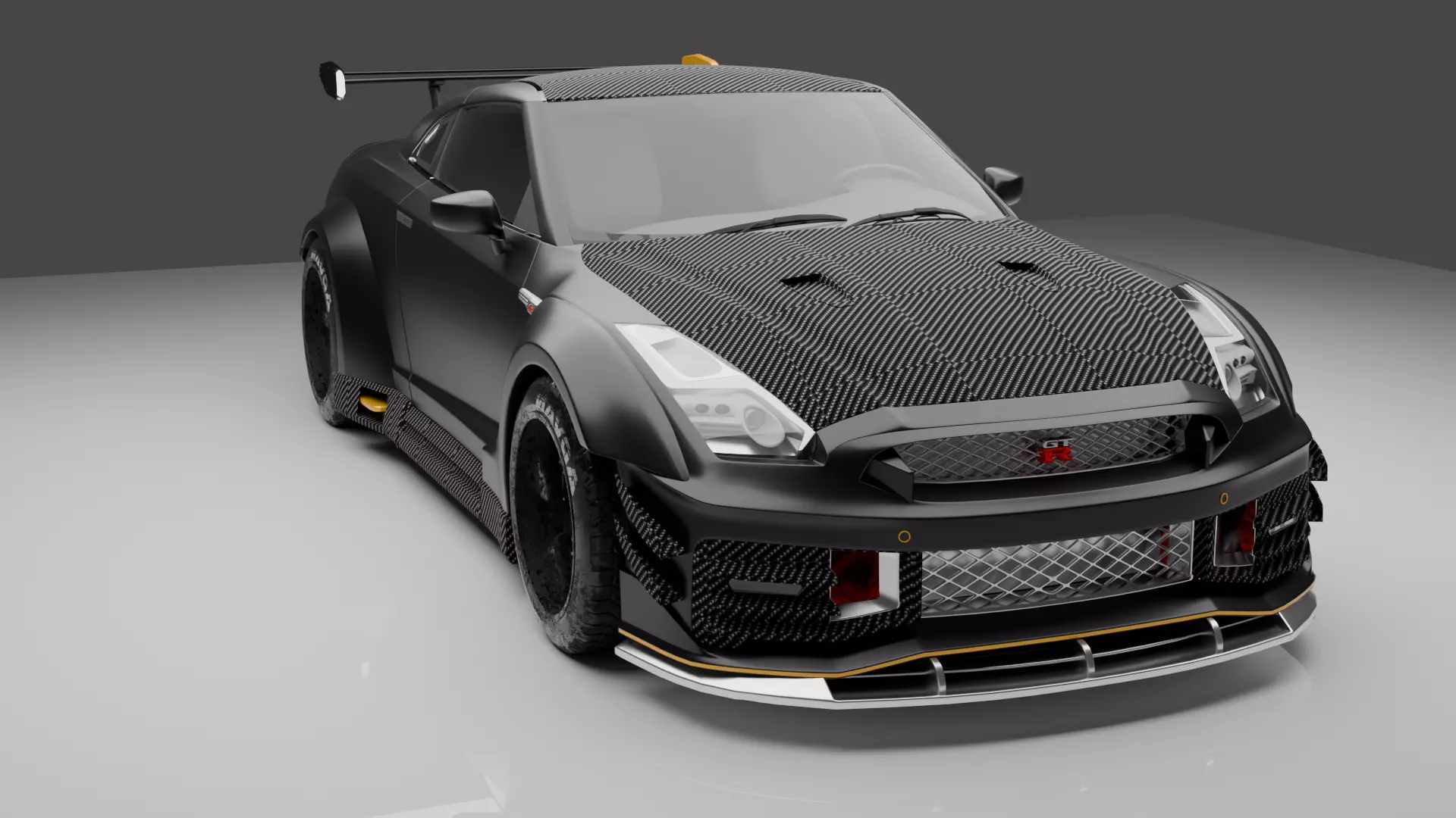 gtr r35 3d model Free 3D model
