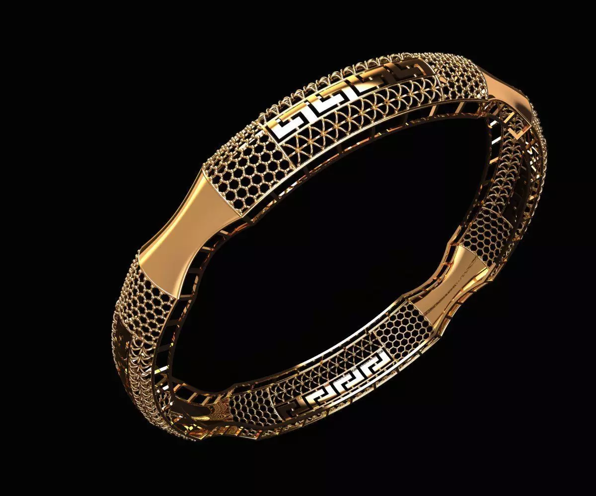 1501 Gold Bangle 10gm 3D print model