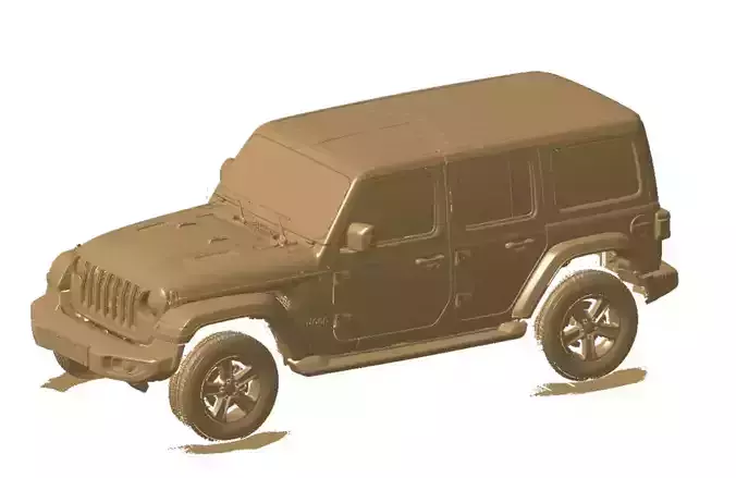 Jeep Wrangler JL 2024 3d scan data 3D model 3D model 3D model