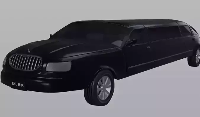 Black Limo 3D model