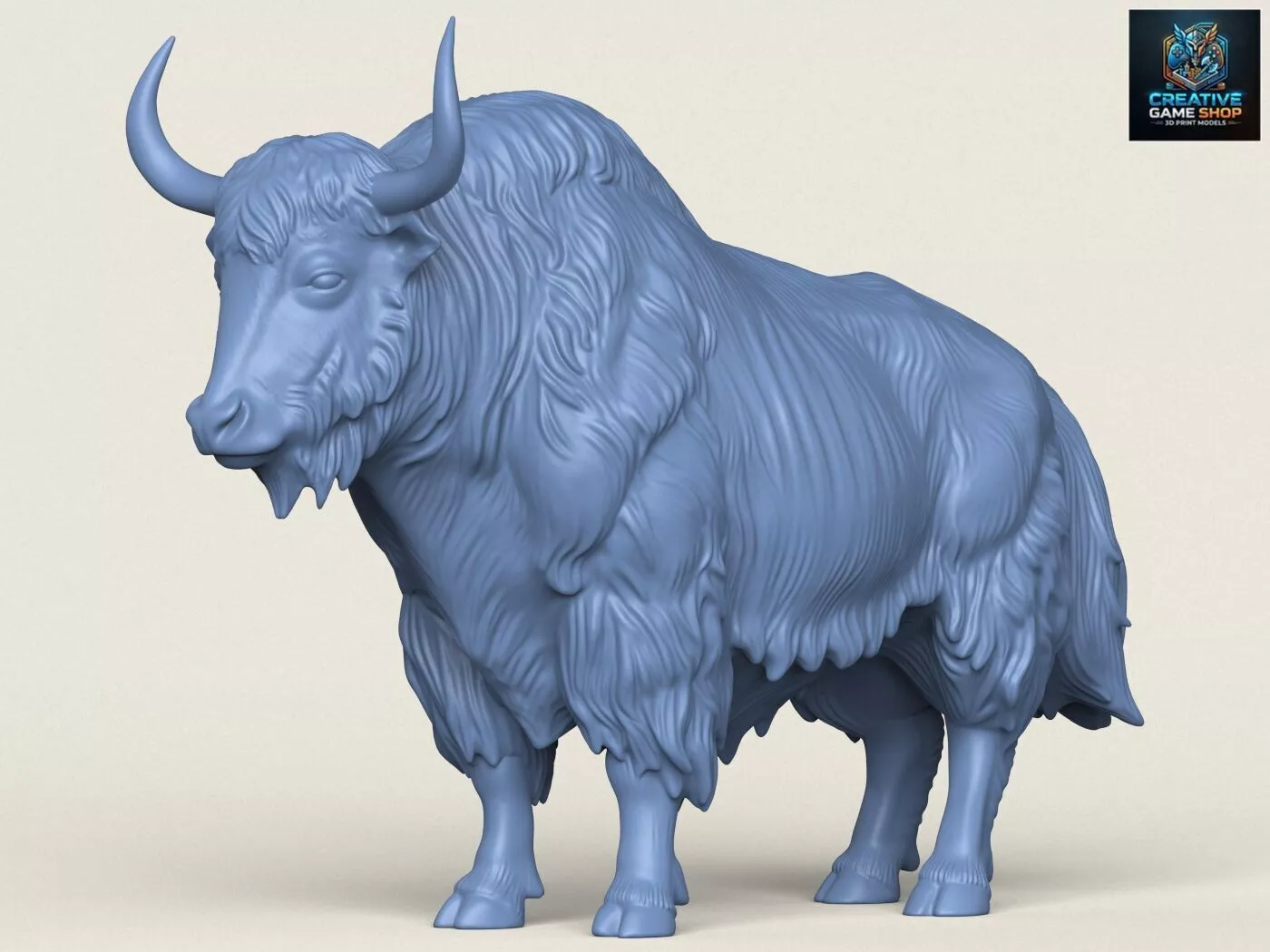 Himalayan Yak 3D print model