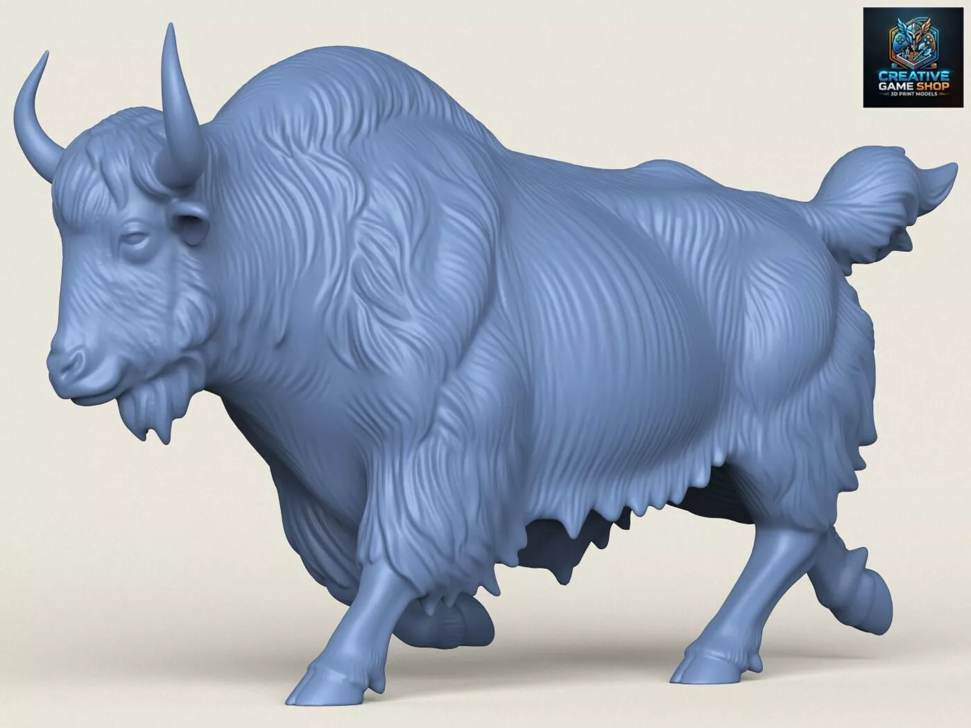 Himalayan Yak Running 3D print model