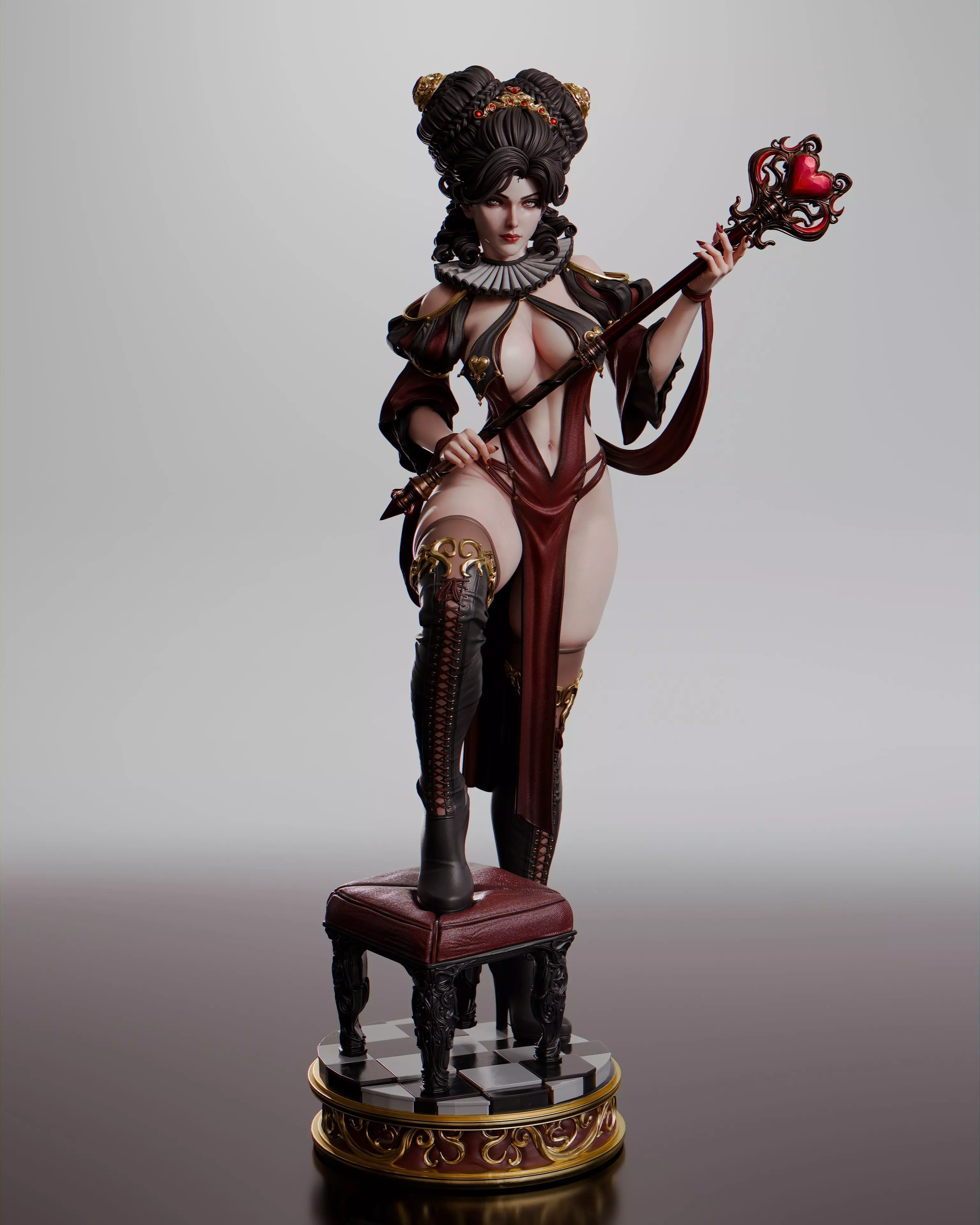 Queen of Hearts 3D print model