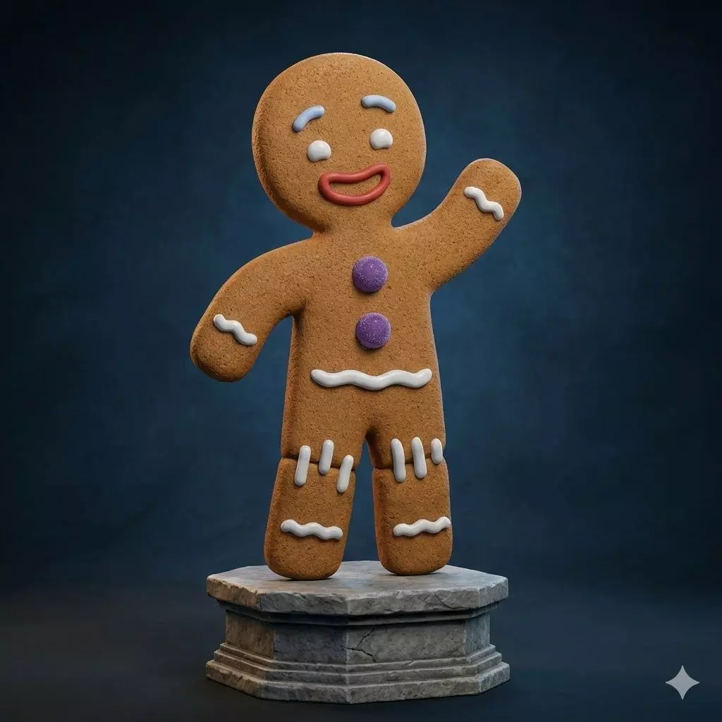 Gingerbread Man Shrek Gingerbread Man STL Model 3D print model