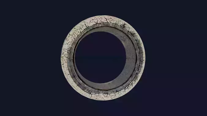 Old Vehicle Tyre 3D model