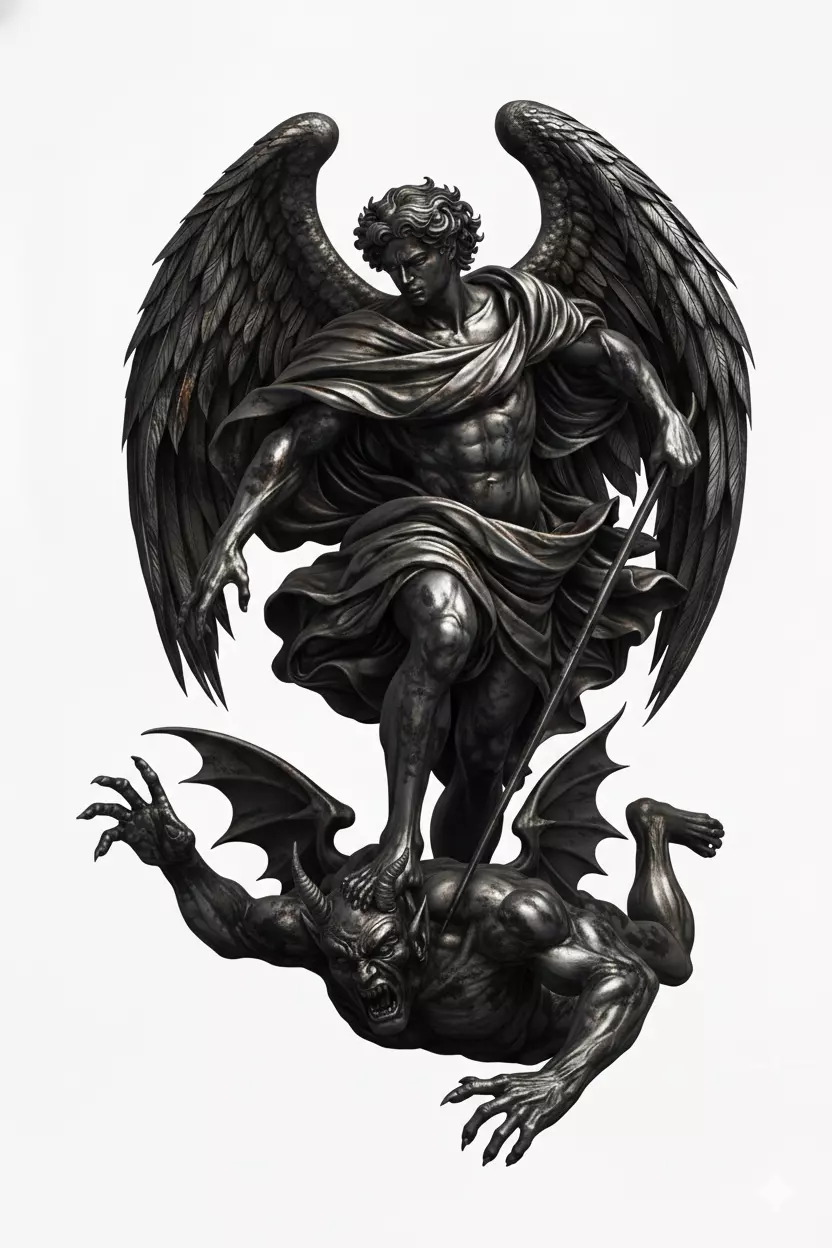 Pendant Saint Michael the Archangel Pendant Saint Michael 3D print model