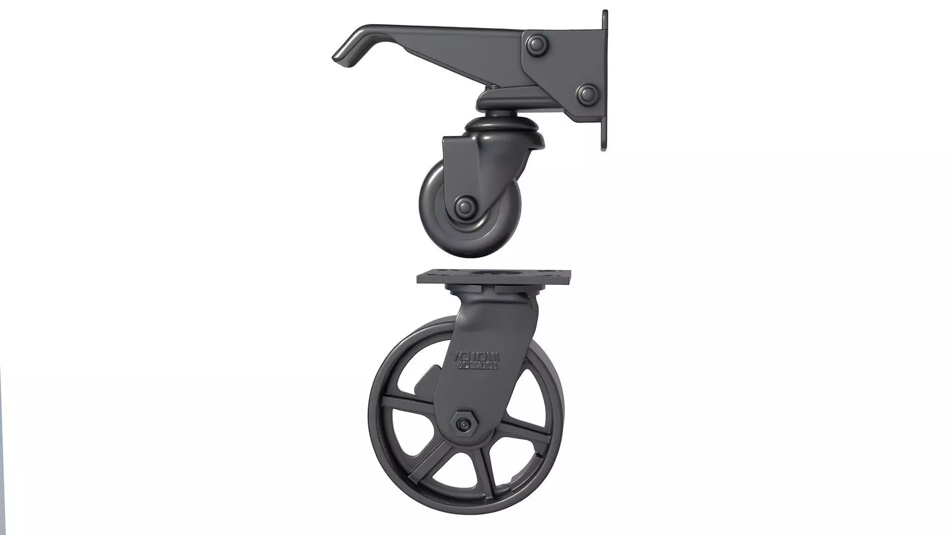 Wheels and Castors - Castor Wheels - Heavy Duty Castor 3D print model