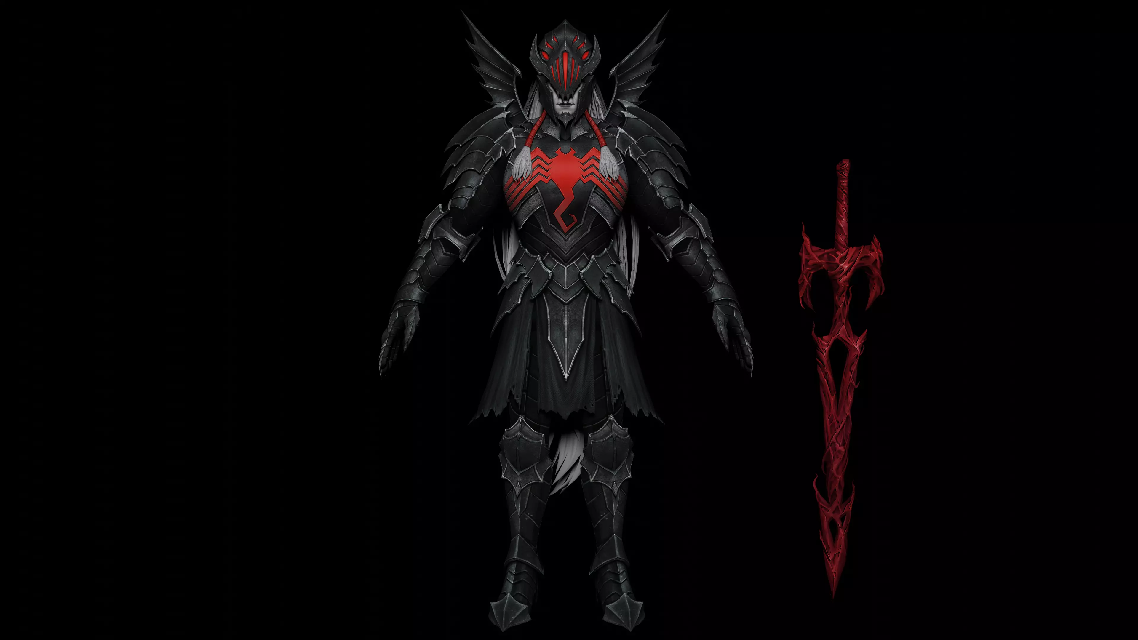 Knull 3D Model Low-poly 3D model