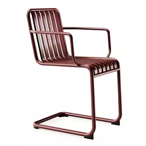Hay Palissade Cantilever Armchair 3D model 2