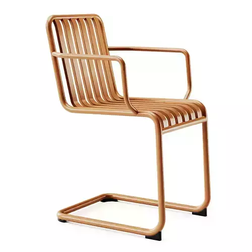 Hay Palissade Cantilever Armchair 3D model 4