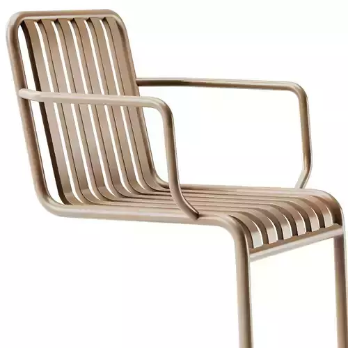 Hay Palissade Cantilever Armchair 3D model 6