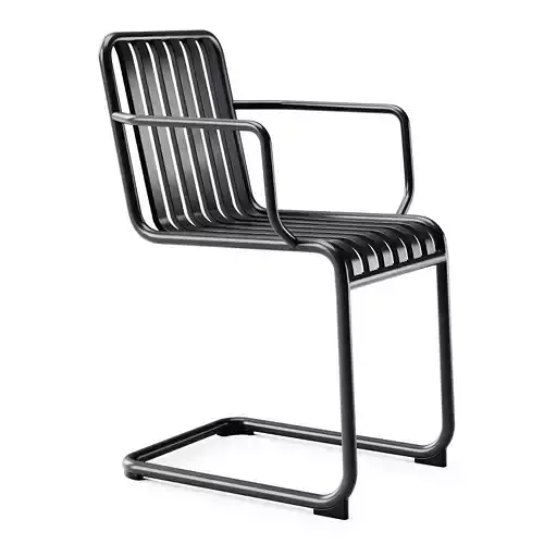 Hay Palissade Cantilever Armchair 3D model 5