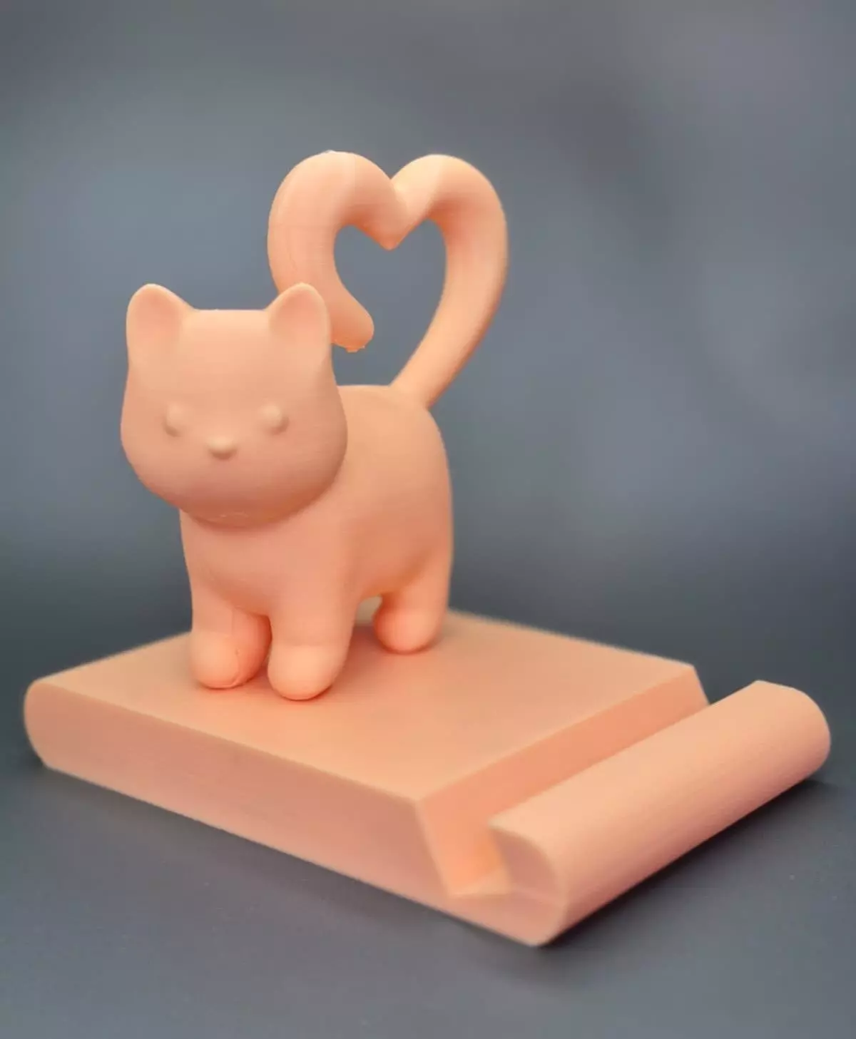 Heart Tail Kitty Phone Holder Free 3D print model