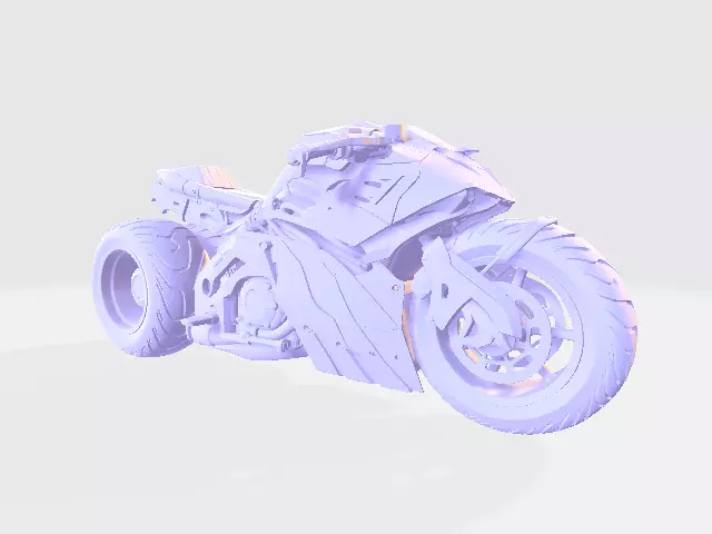 Cyberpunk Batcycle 3D print model
