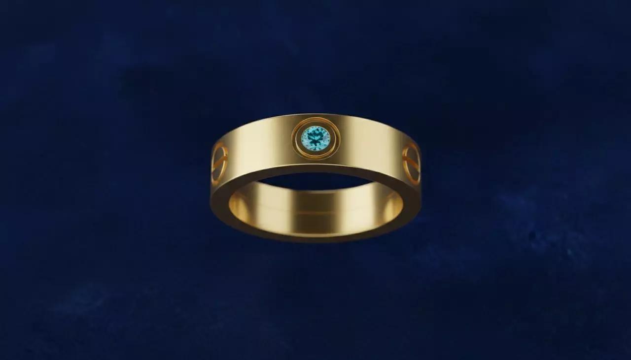 Womens Ring Seville Line 3D STL 3D print model