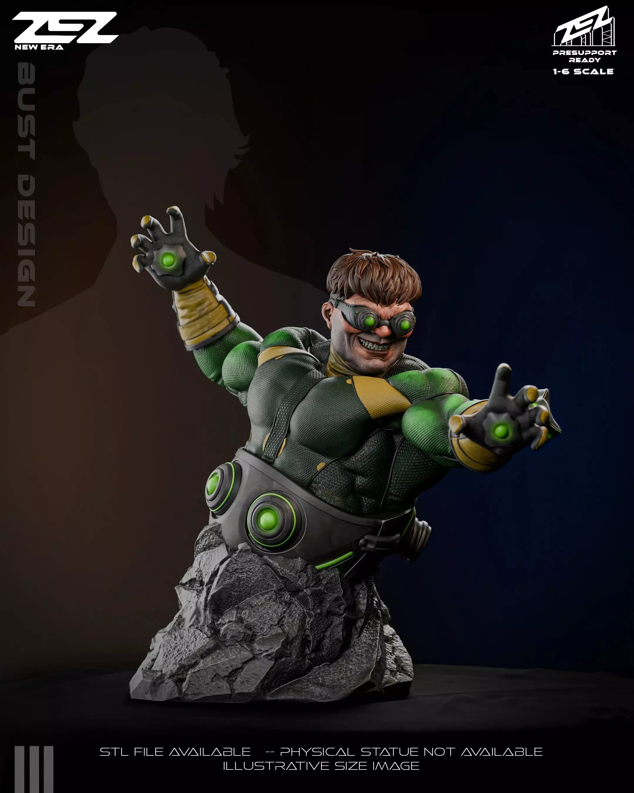 DOC OCK ZEZ BUST 3D print model