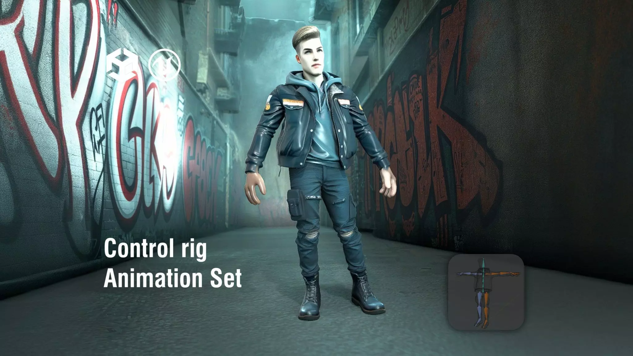 Rebel Outlaw Gritty Street Style Low-poly 3D model