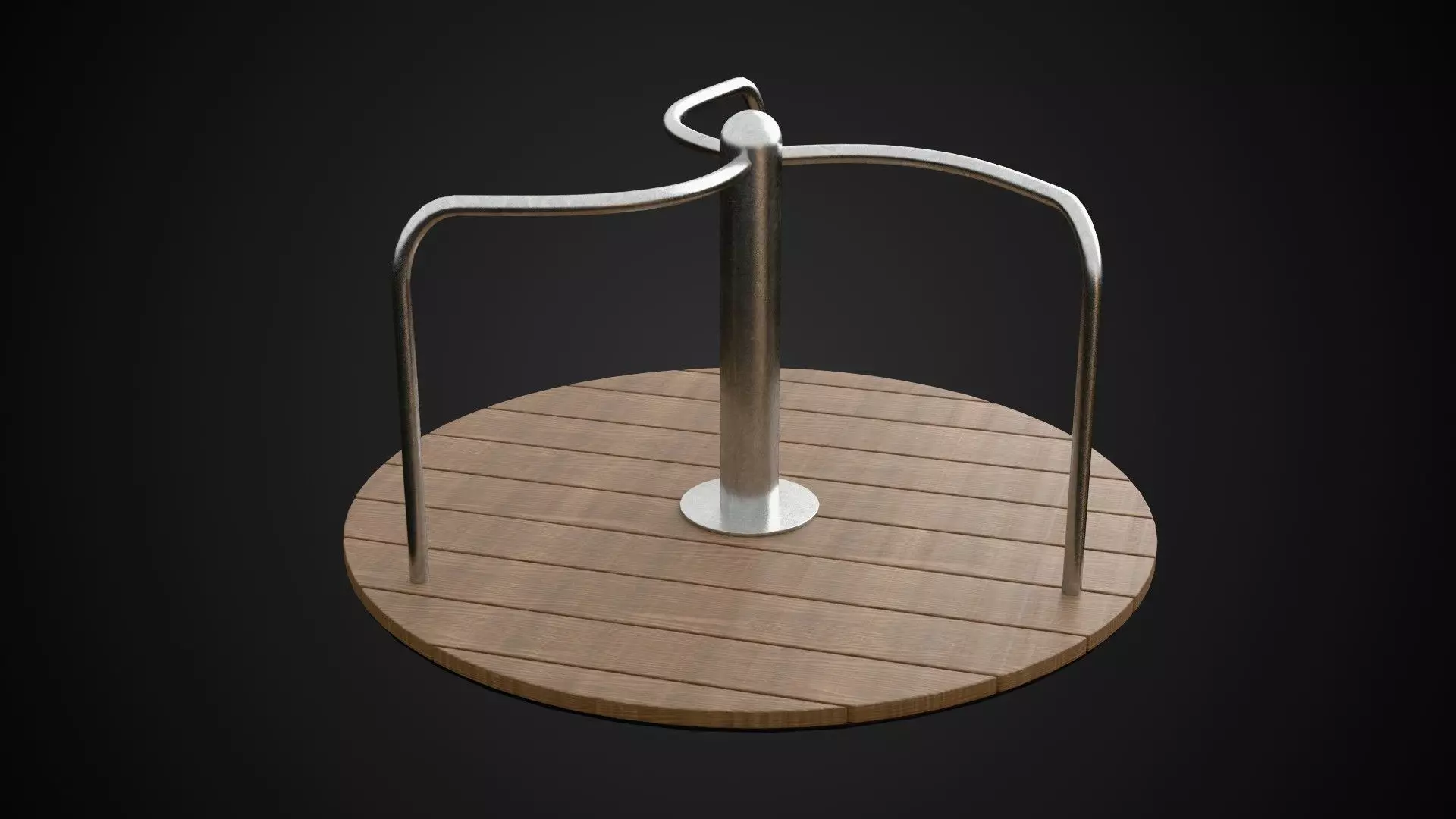 Merry Go Round Low-poly 3D model