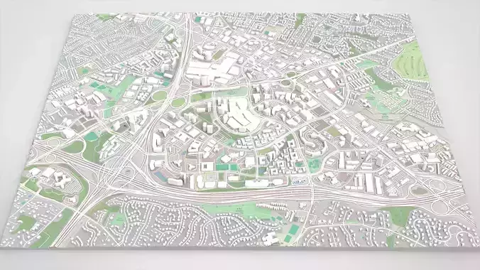 Cityscape Tysons Virginia United States 3D model