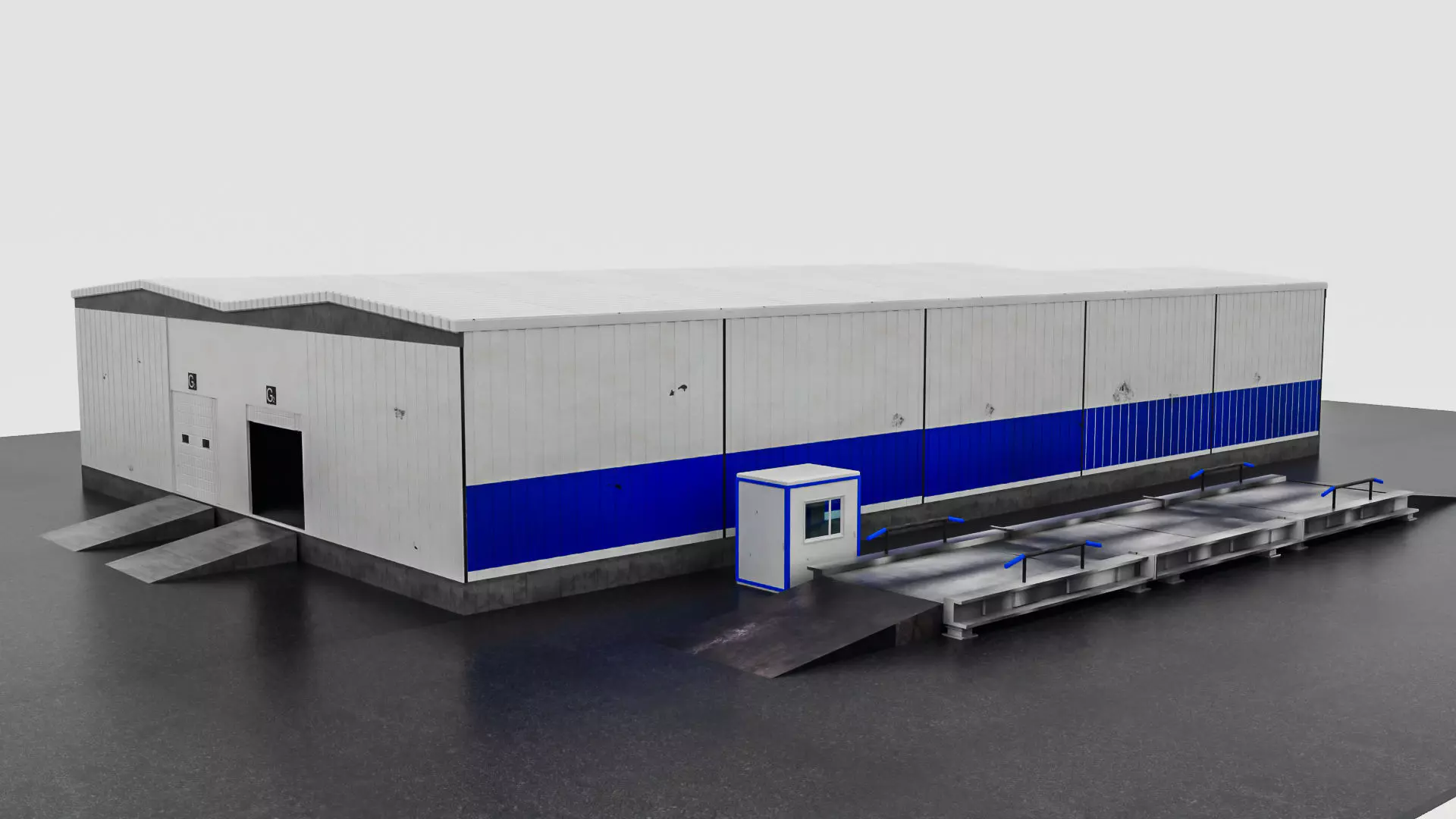 Small Warehouse Complex 3D model