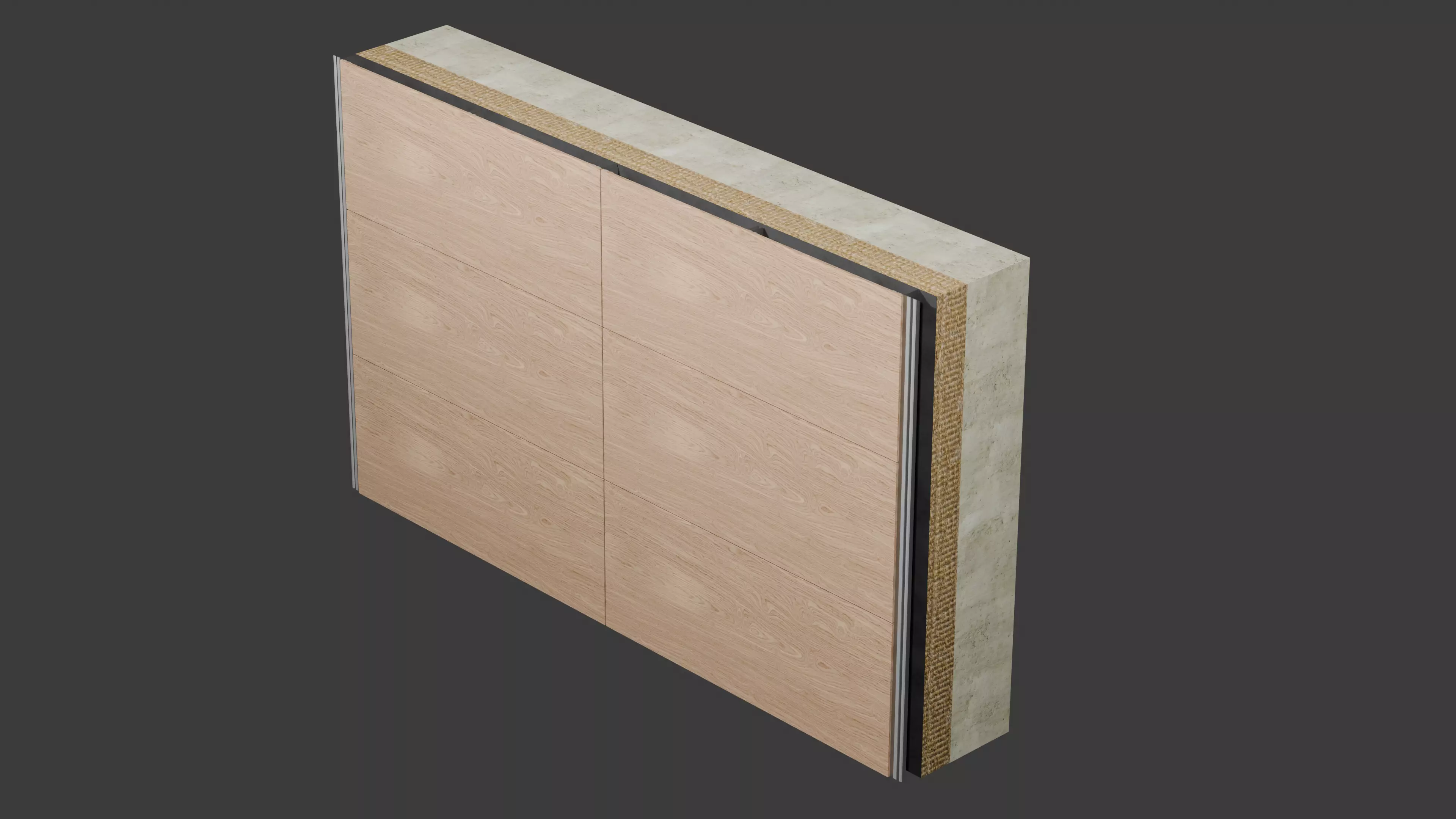 M ANCHOR Ventilated Facade System Modular BIM Assembly 3D model