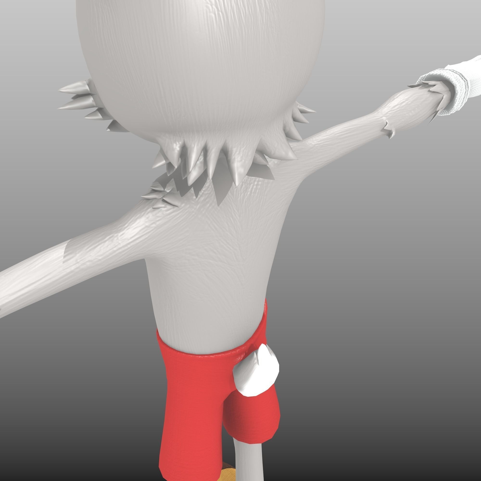 RoyRabbit - Cartoon Animal Character Low-poly 3D model_8